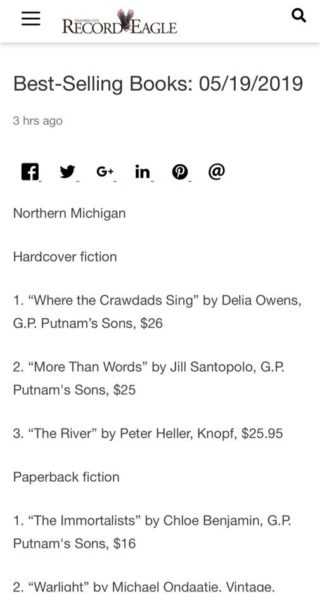 More Than Words is a Bestseller