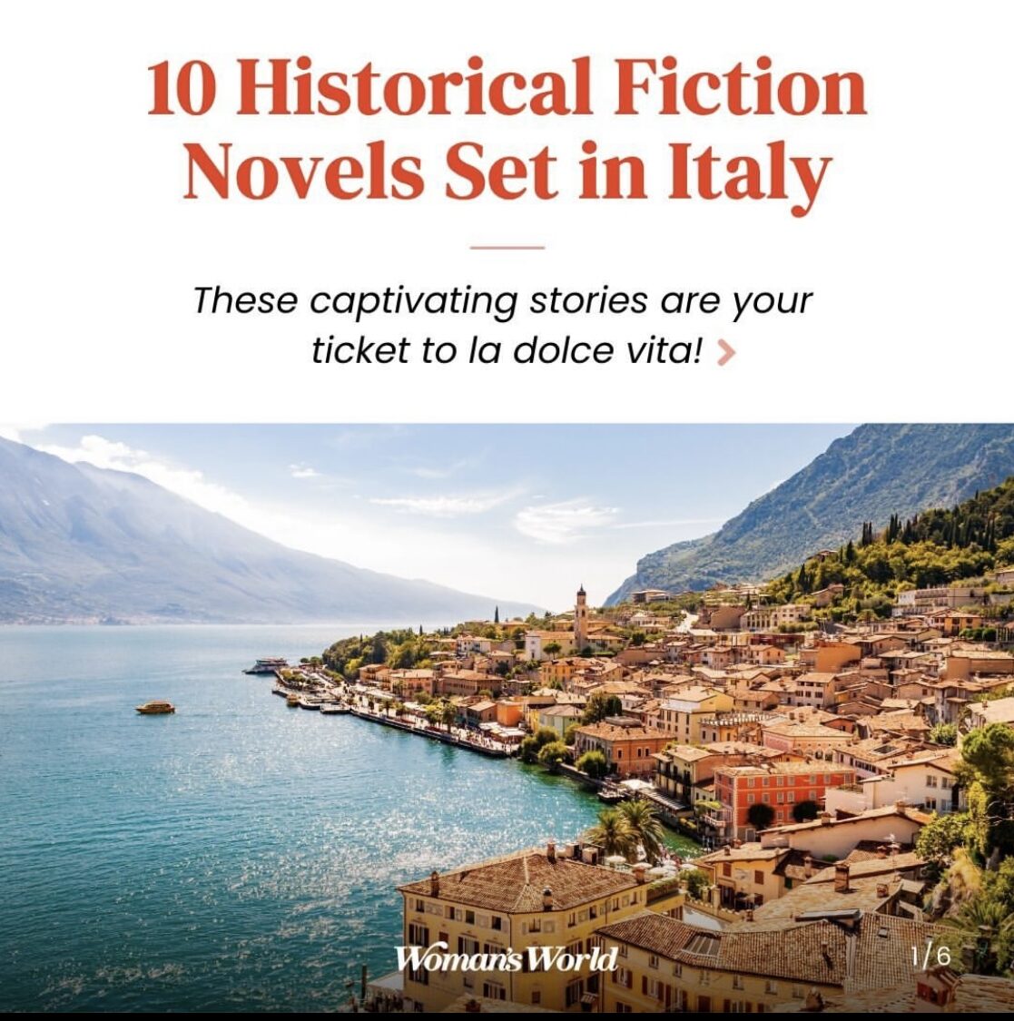 Stars in an Italian Sky in Woman’s World Mag